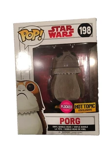 Funko Pop! Star Wars Die letzten Jedi #198 Flocked Porg Hot Topic Exclusive - Bild 1 von 2
