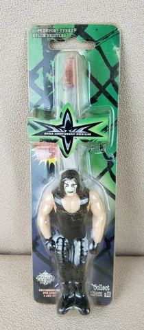 Vintage 1999 WCW Sting Toothbrush WWE WWF Wrestling Action Figure NOS Cover
