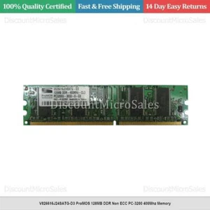 V826616J24SATG-D3 ProMOS 128MB DDR Non ECC PC-3200 400Mhz Memory - Picture 1 of 1