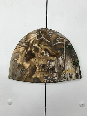 Realtree Mens Reversible Camouflage Orange Beanie One Size - Image 1 of 4