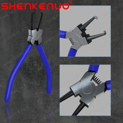 Conector de hebilla de tubo de combustible para automóvil de metal azul alicates de extracción rápida pinzas Foto 1 de 4