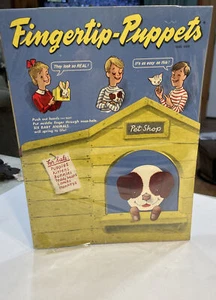 Rare 1950 ED-U Cards Fingertip Puppets Pet Shop NOS Max The Monkey - Picture 1 of 5