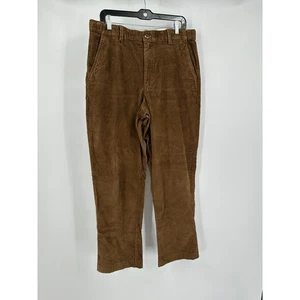 Pantalones de pana LL Bean para hombre cintura cómoda talla 34x30 marrón pierna recta informales - Imagen 1 de 8