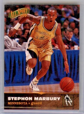 1996-97 Score Board All Sport PPF Stephon Marbury Rookie #9  GEORGIA TECH - Image 1 of 2