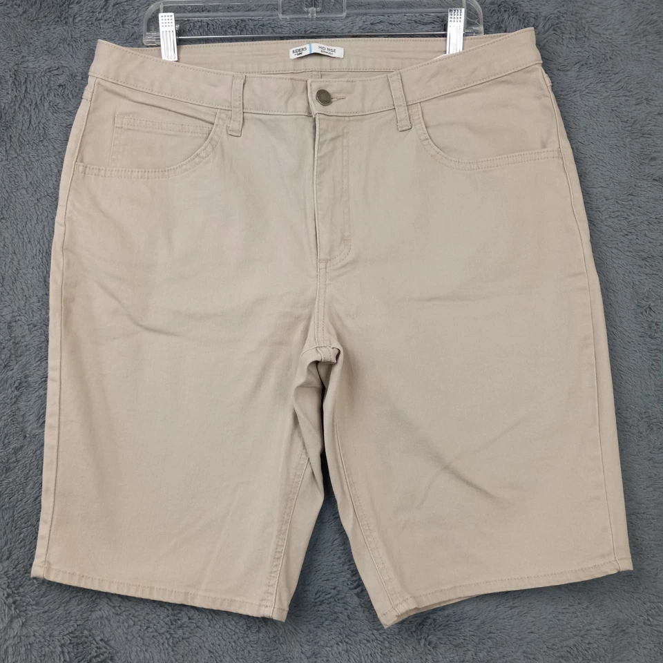 Pantalones Cortos de Jean Riders By Lee Para Mujer 16M (36x11") Bermudas de tiro medio Tostado/Beige Foto 1 de 4
