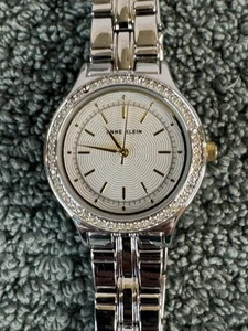 ANNE KLEIN Women's Silver Watch Silver Dial 30mm SWAROVSKI CRYSTALS AK/2451SVTT - Picture 1 of 6