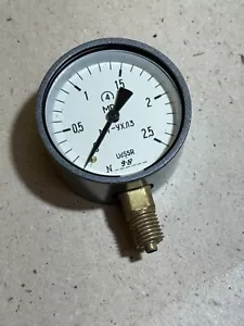 1 manometro 0-2,5 MPa (~ 0-25 bar) Ø 60 mm M12x1,5 attacco in piedi #AS-K05 - Foto 1 di 8