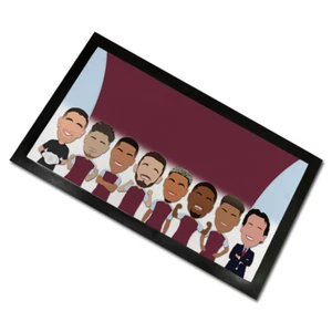 Villa 2024-25 Vector Heroes Bar Runner Mat Man Cave Bar Great Gift Villa Fans - Picture 1 of 4