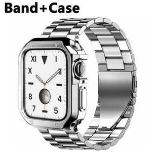 Band Strap+TPU Case For Apple Watch Ultra 9 8 7 6 5 4 SE Stainless Steel 38/49mm - Picture 1 of 19