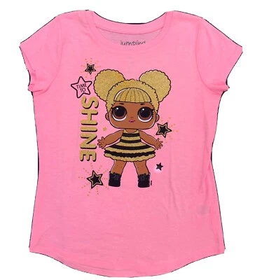 LOL Surprise Time To Shine Queen Bee ~ Camiseta Rosa ~ Talla 6x Y 7 Foto 1 de 3