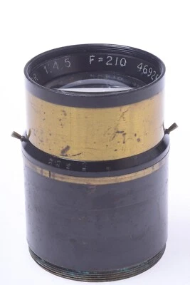 ✅ CÁMARA LF ROUSSEL 210MM 4.5 STYLOR LENTE LATÓN ANTIGUO 4X5” CON APERTURA Foto 1 de 4