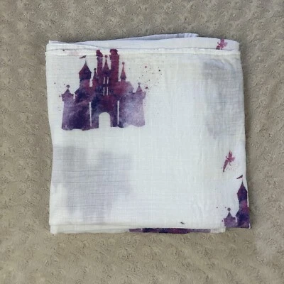 Sweet Ellie Sue Púrpura Princesa Castillo Palacio Bebé Envoltura Manta Bambú Algodón Foto 1 de 4