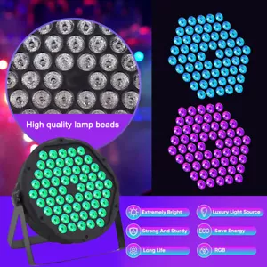 DJ Disco Party Bühnenlicht 60 LED RGB DMX512 Strahllicht KTV Show PAR Beleuchtung - Bild 1 von 24
