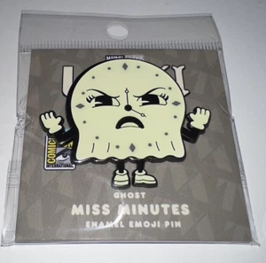 SDCC 2024 100% Soft Ghost Miss MInutes Exclusive Enamel Emoji Pin - Picture 1 of 1