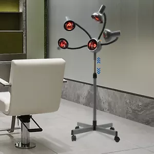 5 Testine Infrarossi Colore Capelli Processore Perming Tintura Asciugacapelli Riscaldatore Lampada 750W - Foto 1 di 13