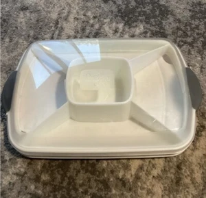 Pampered Chef Chillzanne Rectangular Deviled Egg Vegetable Fruit Server #2781 - Picture 1 of 4