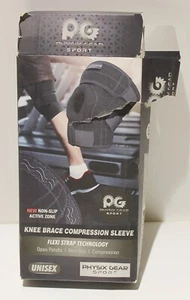 Physix Gear Sport SMALL Knee Brace Compression Sleeve Unisex BLACK - Picture 1 of 5