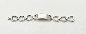 Bracelet gourmette argent unisexe Mecan années 50-60 silver jewelry bracelet - Bild 1 von 8
