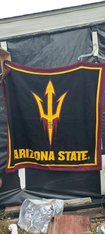 NCAA Arizona State Sun Devils Stadium Throw Blanket DAVID SMITH & ASSOC USA MADE Cover