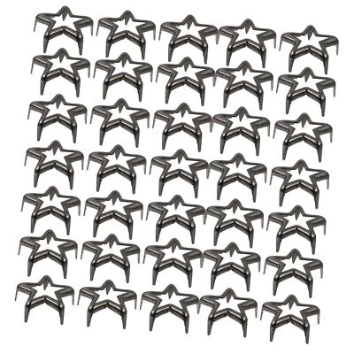 50 piezas Remaches metálicos para uñas de cinco garras Tachuelas de estrella para ropa Cuentas de silicona Deco... Foto 1 de 4
