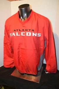Men's Atlanta Falcons G-III Sports by Carl Banks Red Gridiron V-Neck Pullover - Picture 1 of 10