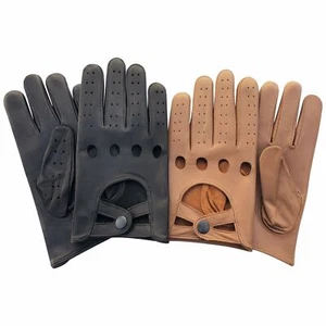PSS Men's Driving Unlined Gloves Premium Quality Genuine Cow Nappa Leather 511 - Picture 1 of 4