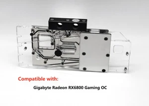 Granzon Full Coverage GPU Water Block For Gigabyte Radeon RX6800 Gaming OC - Zdjęcie 1 z 8
