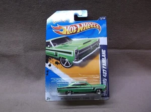 HOT WHEELS 2012 #112 GREEN 1966 66 FORD FAIRLANE GT 427 NHRA DRAG STREET RACER - Picture 1 of 4