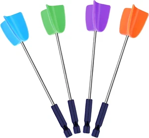 4 Pcs Resin Mixer Paddles for Resin Drill Epoxy Mixer Attachment Paint Stirrer - Picture 1 of 12