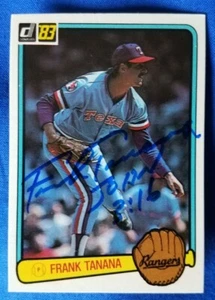 1983 Frank Tanana Autograph Signed Donruss Baseball Card #447 Texas Rangers - Picture 1 of 2