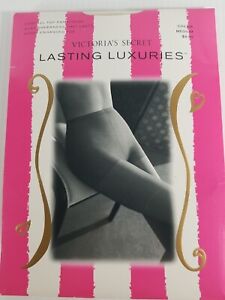 Victoria's Secret Sheer Pantyhose CREAM Size Med Lasting Luxuries Control Top