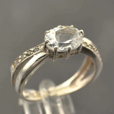 Topas Ring Weißtopas 925er Sterling Silber Gr. 57 - Bild 1 von 4