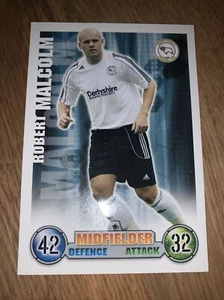 Robert Malcolm Derby County FC Match Attax 2007/08 Football Card - Picture 1 of 2