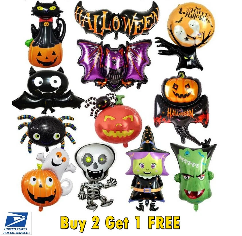 11 styles Halloween Foil Balloons High Quality Party Kids Gift - image 1 of 4