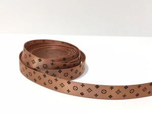 Satinband mit Vierfoliendruck 1 x 150 cm ~ Farbe - Golden Cappuccino - Bild 1 von 1