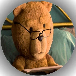 Cake Topper Festa di Compleanno Torta Immagine Fondente - Oblato Ted P1 - Foto 1 di 1