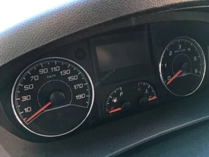 Per Peugeot Boxer II 2006-    Anelli per cruscotto in alluminio lucidato 2 pezzi - Bild 1 von 9