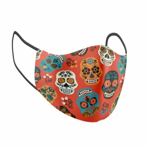 Day of the Dead Adult Face Mask - Picture 1 of 3