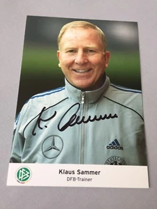 KLAUS SAMMER  signed  DFB-Trainer-Autogrammkarte 10 x 15 cm  - Bild 1 von 1