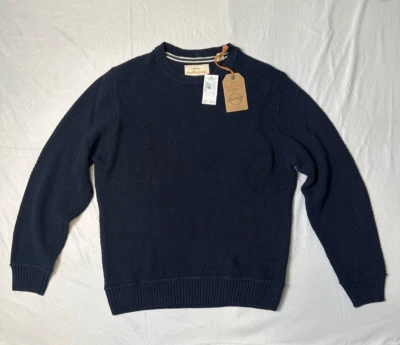 NWT Weatherproof Crew Neck Cable Knit Sweater Mens XL Navy - Image 1 of 4
