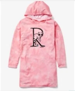NWT JUSTICE CRITTER INITIAL HOODIE NIGHTGOWN NWT "R" 8 - Picture 1 of 2