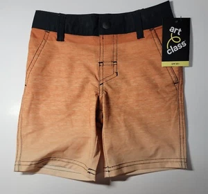 Art Class Boys Size 4 Orange/Black Swim Trunks X5ZZK Walking/Swim Trunks - Picture 1 of 6