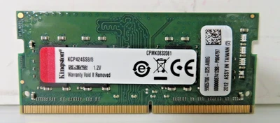 Kingston 8GB Memory RAM SO-DIMM 9905700-025.A00G KCP424SS8/8 - Image 1 of 3