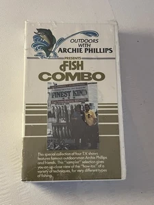 Outdoors With Archie Phillips Fish Combo VHS Vtg 1988 New Sealed - Picture 1 of 3