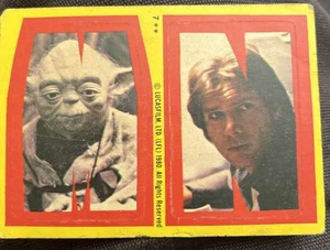 Topps Star Wars The Empire Strikes Back Sticker #7 Vintage NM 1980 Han Solo/Yoda - Picture 1 of 10