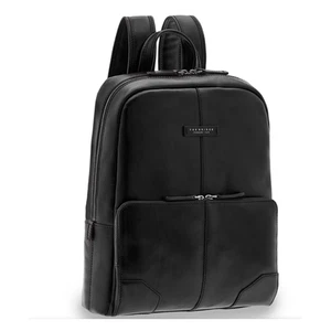 The Bridge Man Backpack Business Vespucci Line Black Leather 06364001 - Picture 1 of 3