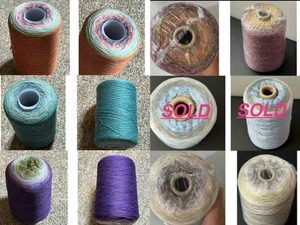 1 CONE- 1 Lb Cotton Cake Yarn Ombre Cake Yarn 2405 Yards- Message Before Buying - Picture 1 of 24