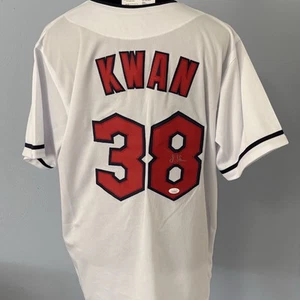 Steven Kwan Signed Cleveland Guardians Custom White Jersey JSA COA - Picture 1 of 4