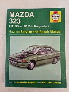 Mazda 323 Haynes Manual Oct 1989 to 1998 (G to R reg) Hatchback Saloon - Picture 1 of 19