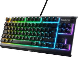 SteelSeries 64833 Apex 3 TKL - RGB Gaming Keyboard - Tenkeyless Black  - Picture 1 of 14